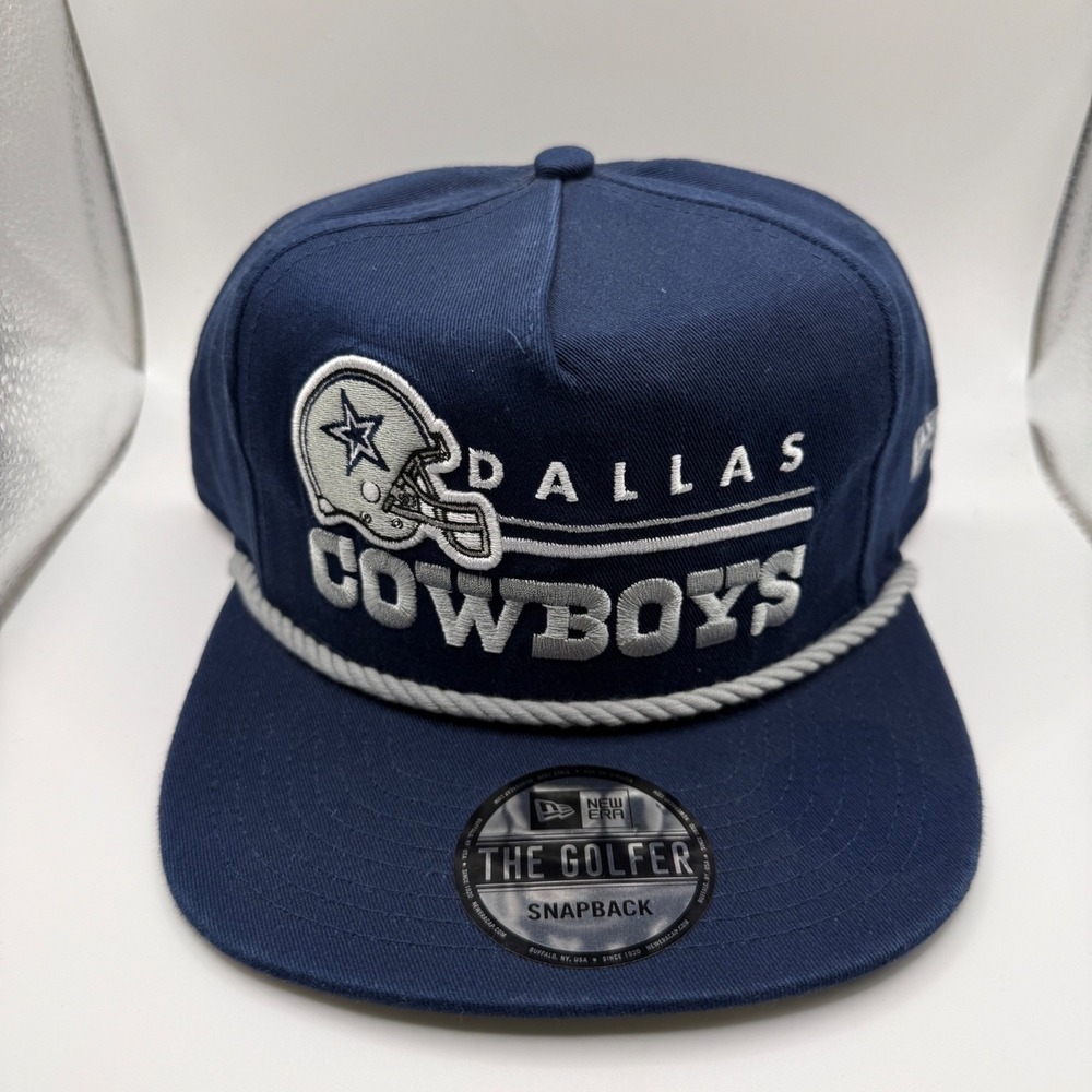 New Era Dallas Cowboys Snapback The Golfer Hat Navy Blue NFL Retro Design